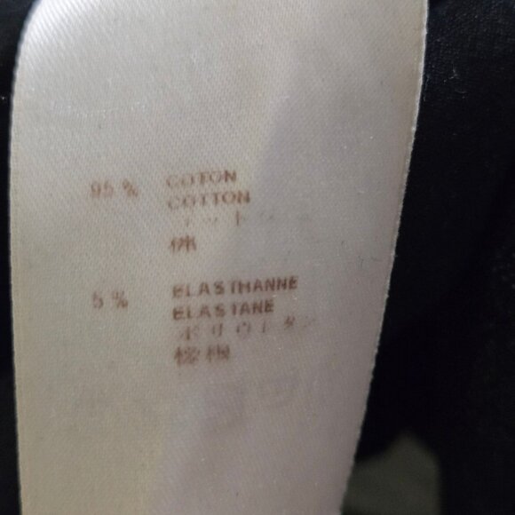 Louis Vuitton Straight Leg Black Denim Jeans Flap Pocket Logo Size 44/10 - Picture 11 of 11